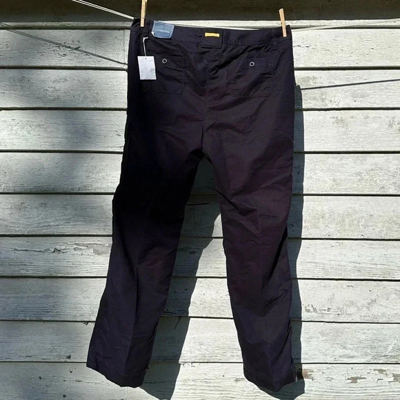 Lands End lined cargopants NWT navy blue size 18 Tall - Picture 2 of 6